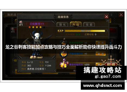 龙之谷刺客技能加点攻略与技巧全面解析助你快速提升战斗力