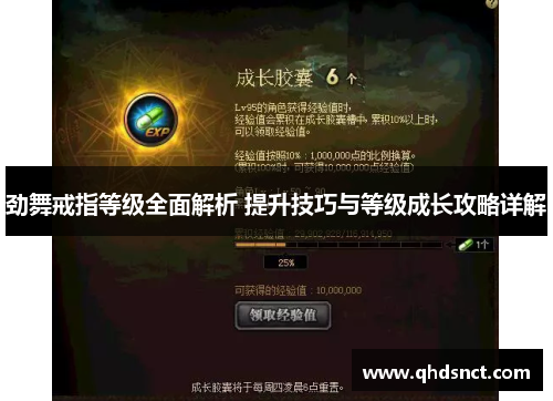 劲舞戒指等级全面解析 提升技巧与等级成长攻略详解